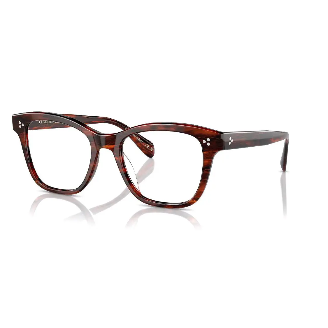 Oliver Peoples Eyeglasses Frames OV 5474U 1725 52-19-145 Ahmya Red Tortoise - Frame: Multicolor