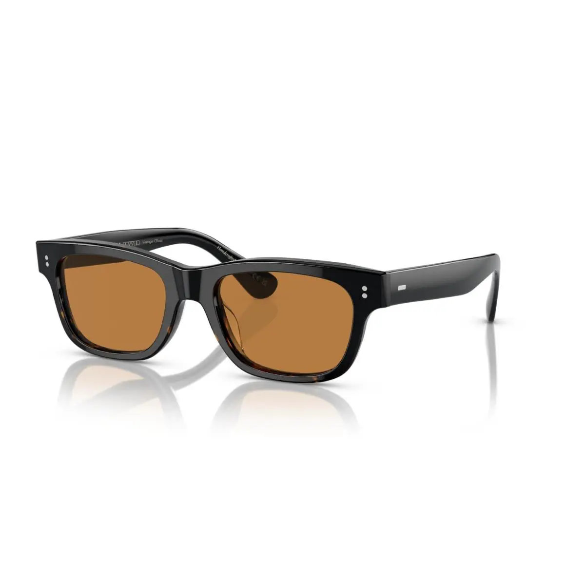 Oliver Peoples Rosson Sun OV 5540SU Shaded Black/cognac 1722/53 Sunglasses - Frame: Shaded Black, Lens: Cognac