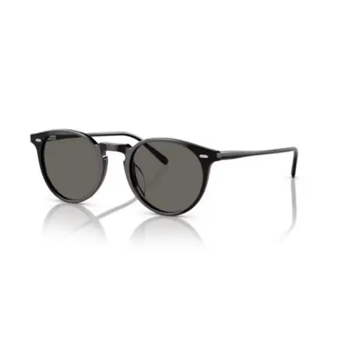0OV5529SU N.02 Sun 1731R5 Black/carbon Grey 48mm Men`s Sunglasses by Oliver Peoples