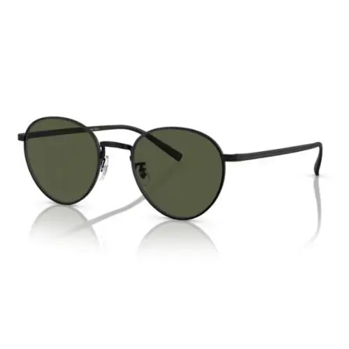 0OV1336ST Rhydian 501752 Matte Black G-15 Round Men`s Sunglasses by Oliver Peoples