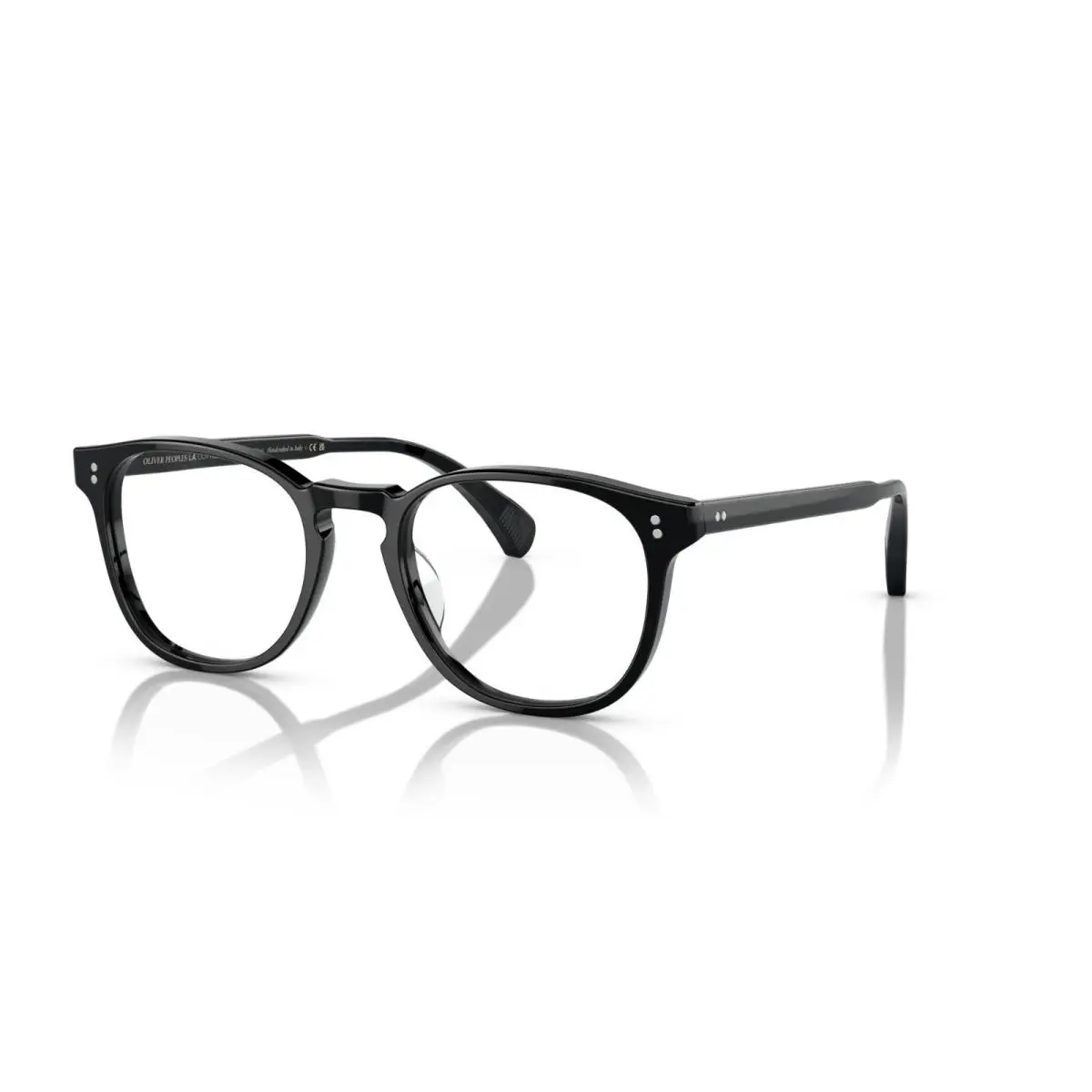Oliver Peoples Finley Esq. Sun OV 5298SU Black/clear Blue Block Sunglasses - Frame: Black, Lens: Clear Blue Block