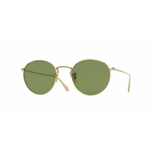 Oliver Peoples 0OV1186S Coleridge Sun 514552 Gold Sunglasses - Frame: Gold, Lens: Green