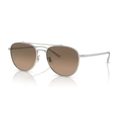 Oliver Peoples 0OV1335ST Rivetti 5036GN Silver/sandstone Men`s Sunglasses - Frame: Silver, Lens: Sandstone
