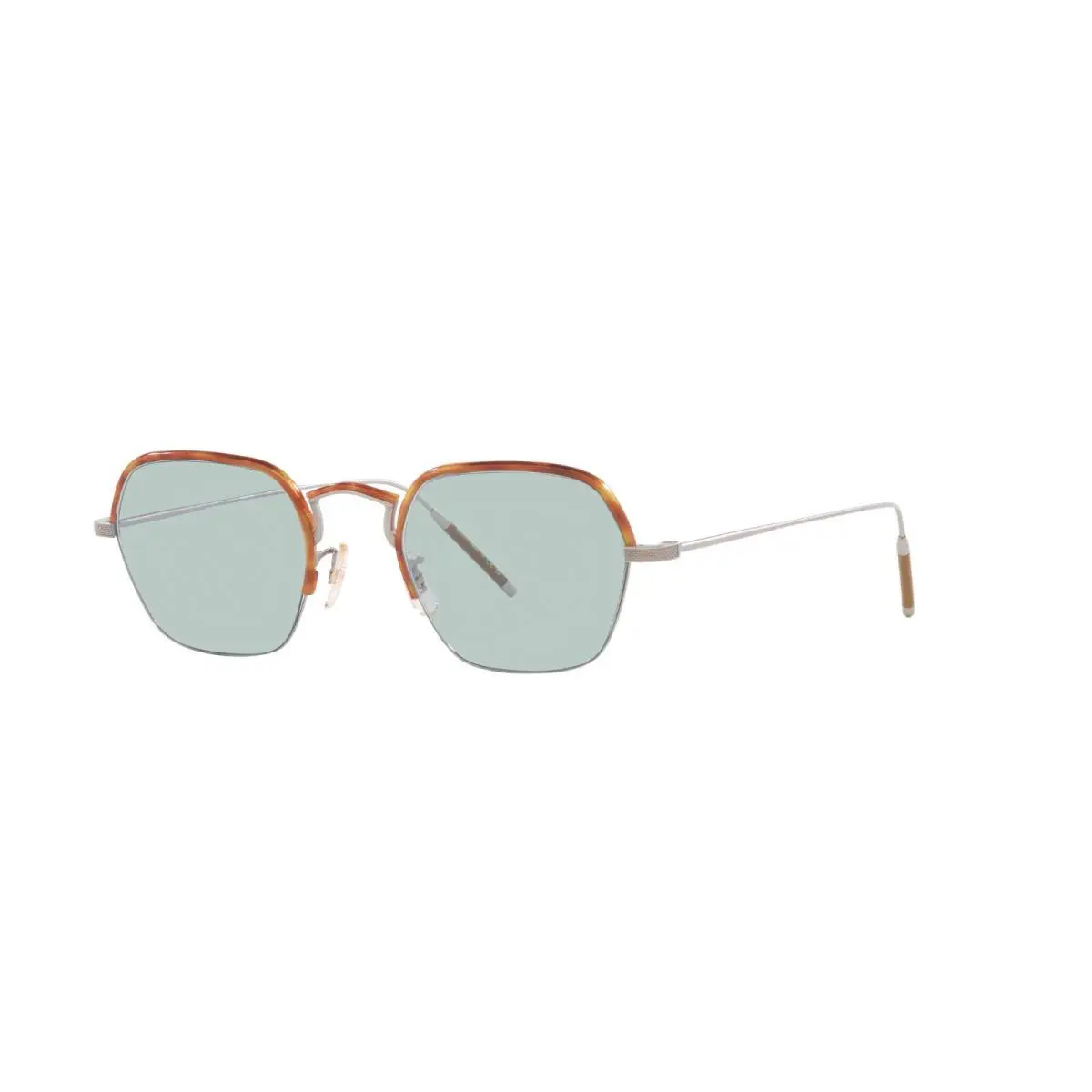 Oliver Peoples TK-7 OV 1291T Shiny Silver Havana/light Blue 5036 Eyeglasses