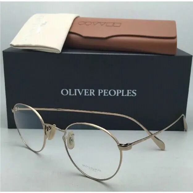 Classic Oliver Peoples Eyeglasses Coleridge OV 1186 5145 47-22 Gold Round Frames