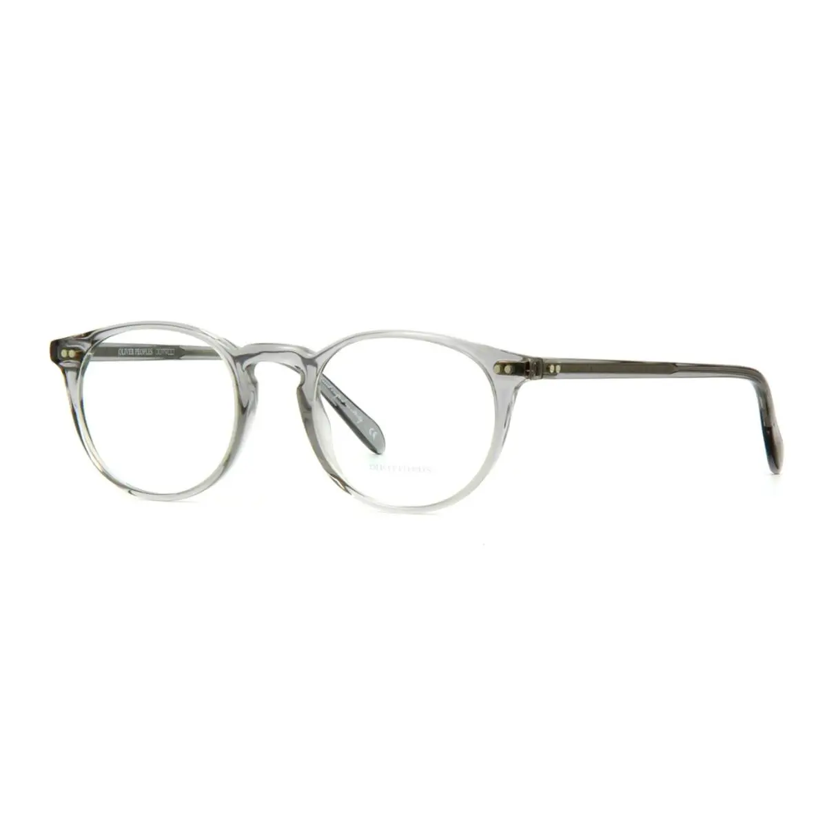 Oliver Peoples Riley-r OV 5004 Workman Grey Brushed Silver 1132 47mm Eyeglasses - Frame: Workman Grey Brushed Silver