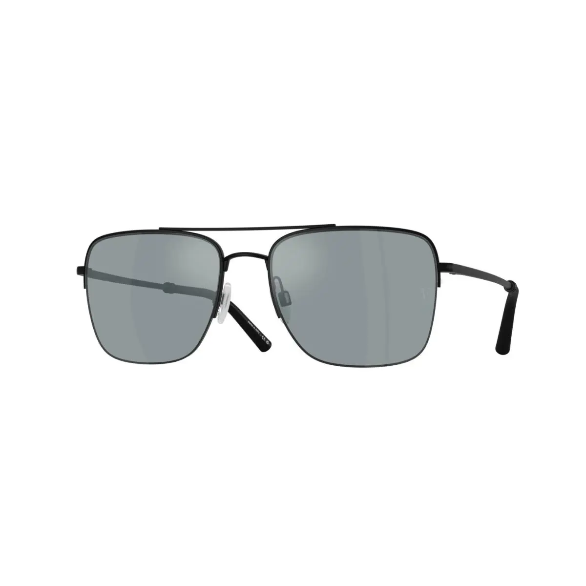 Oliver Peoples R-2 OV 1343S Matte Black/black Mirror Polarized Sunglasses