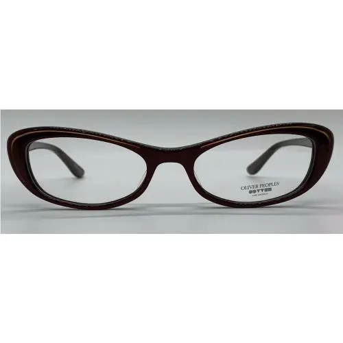 Oliver Peoples Margriet Burgundy Brown Roc Plastic Eyeglasses Frame 50-18-137 RX