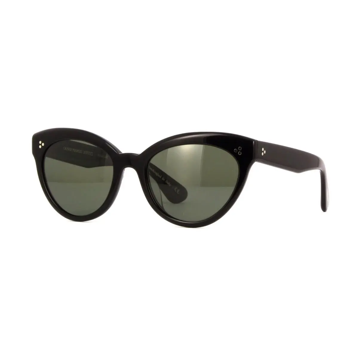 Roella OV 5355SU Black/G15 Green Polarised 1005/9A Sunglasses by Oliver Peoples