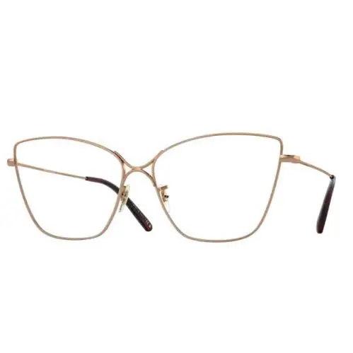 Oliver Peoples 0OV1288S Marlyse 5326SB Rose Gold/blue Block Women`s Eyeglasses - Frame: Rose Gold, Lens: Blue Block