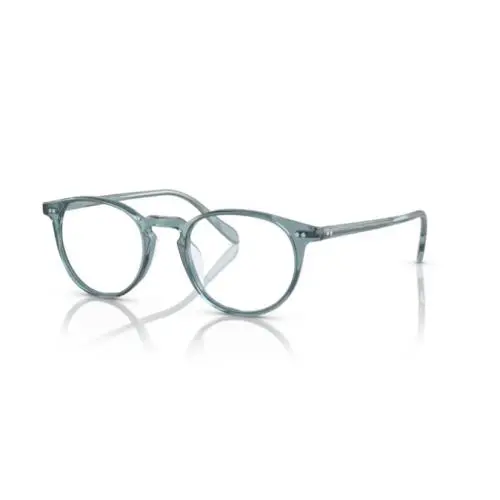 0OV5004 Riley-r 1617 Washed Teal 47mm Round Men`s Eyeglasses by Oliver Peoples
