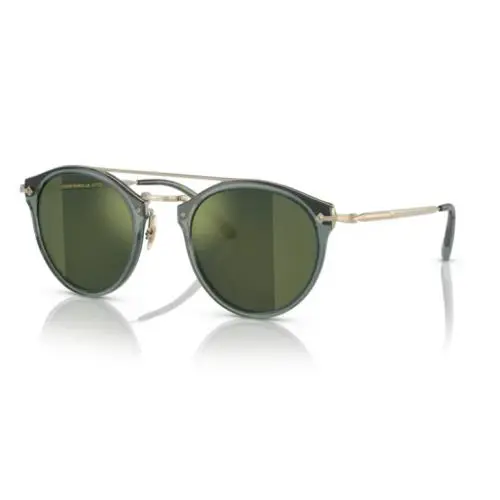 Oliver Peoples 0OV5349S Remick 15476R Ivy/gold Graphite Gold Mirror Sunglasses - Frame: Ivy/gold, Lens: Clear