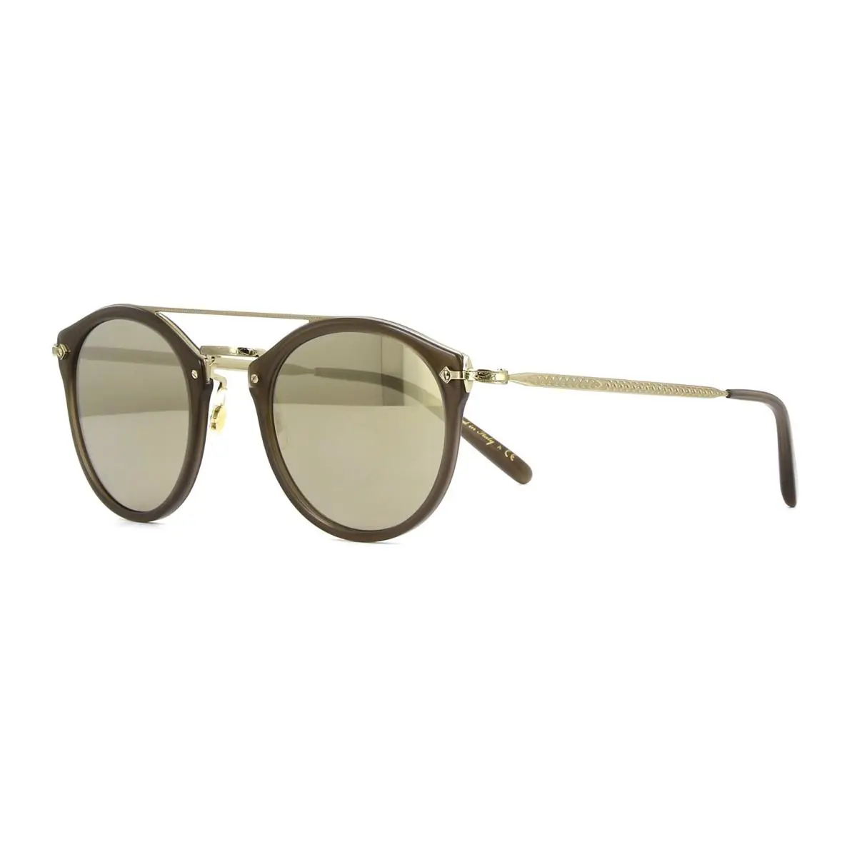 Remick OV 5349S Taupe and Gold/taupe Mirrored 14736G Sunglasses by Oliver Peoples