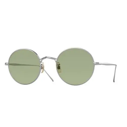 0OV1293ST G. Ponti-3 503652 Silver/green Wash Unisex Sunglasses by Oliver Peoples