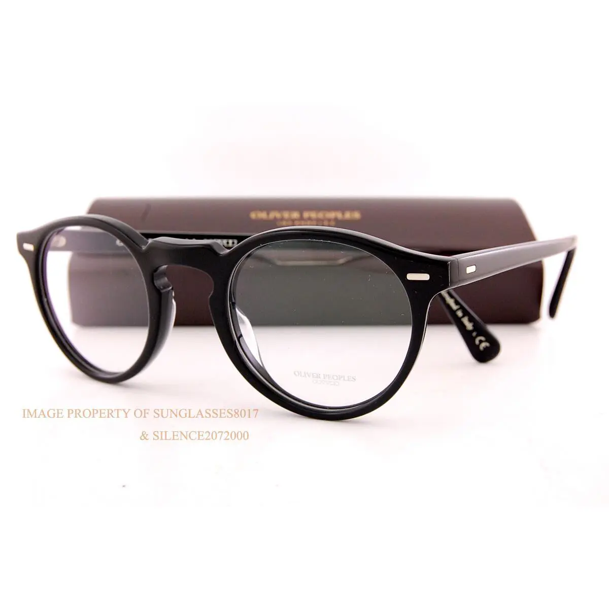 Oliver Peoples Eyeglass Frames Gregory Peck OV 5186 1005 Black 47mm - Frame: Black