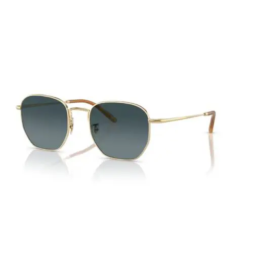 Oliver Peoples 0OV1331S Kierney Sun 5035S3 Gold/blue Gradient Men`s Sunglasses - Frame: Gold, Lens: Blue gradient polar