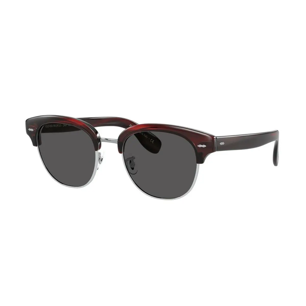 Oliver Peoples Cary Grant 2 Sun OV 5436S Burgundy Bark/carbon Grey Sunglasses - Frame: Burgundy Bark, Lens: Carbon Grey