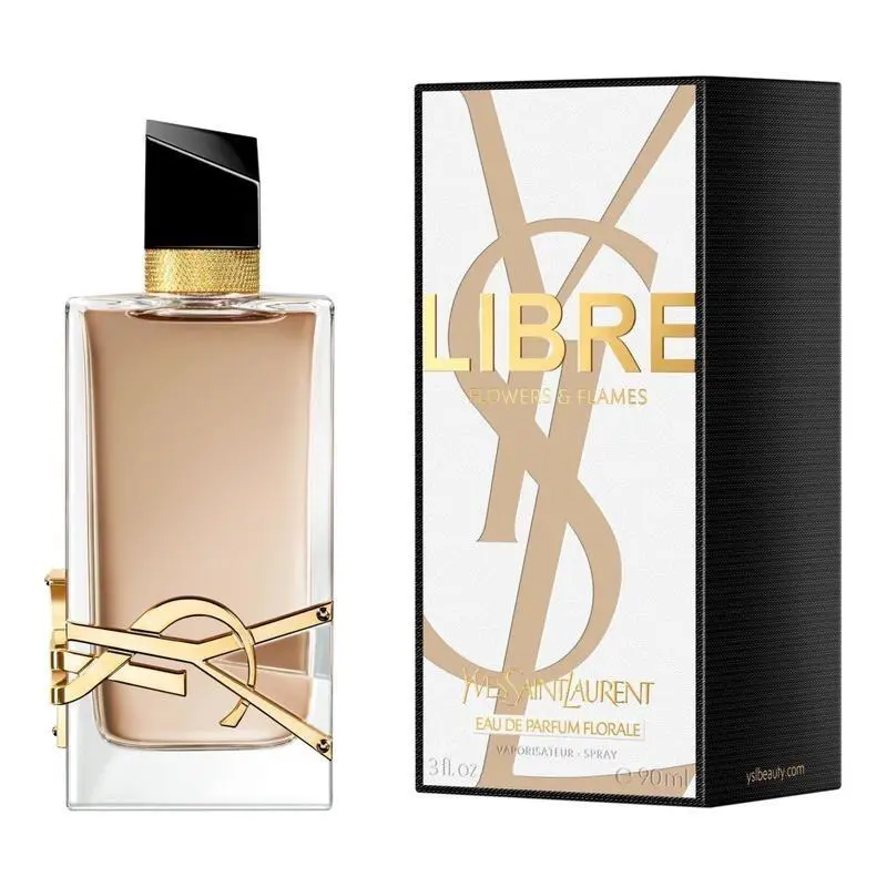 Yves Saint Laurent Libre Flowers Flames by Ysl 3oz Edp Florale For Women Box