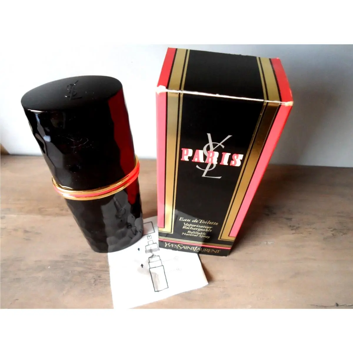 Yves Saint Laurent Paris Ysl Edt Spray Refillable 2.5 oz / 75 ml Vintage Formula Boxed