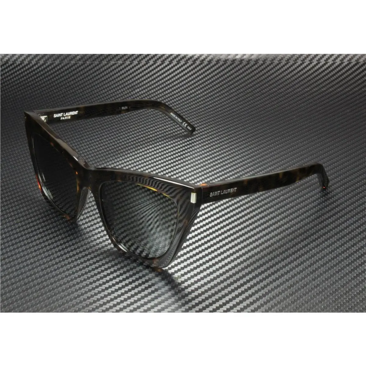 Saint Laurent SL214 Kate 006 Havana Square Women`s 55 mm Sunglasses by Yves Saint Laurent
