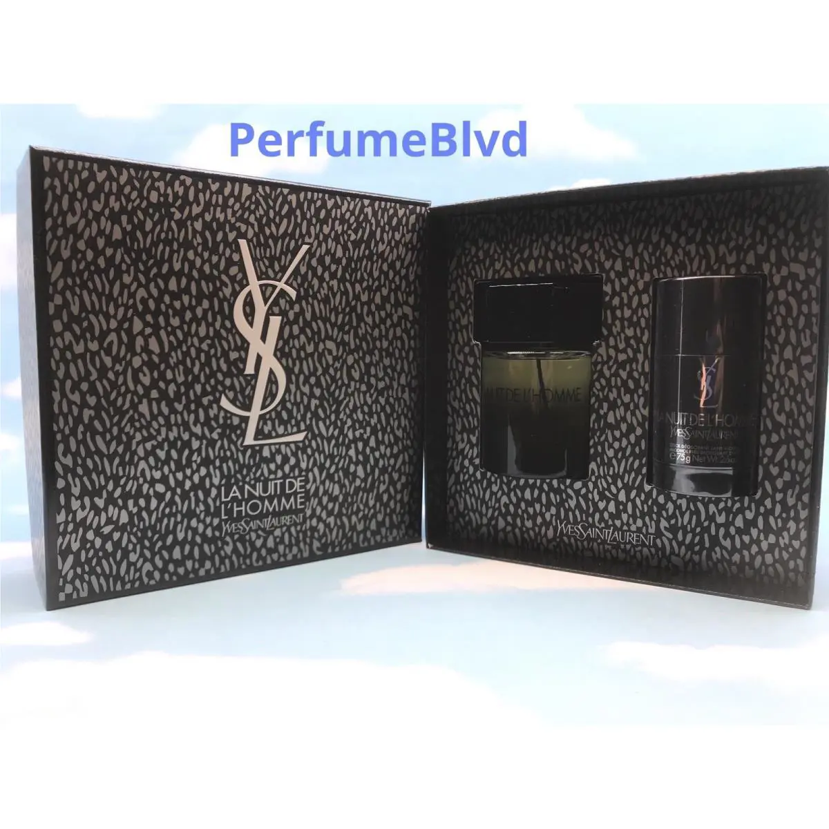LA Nuit DE L`homme Yves Saint Laurent 2 Pcs Gift Set Men 3.4 100 ML Spray / DO