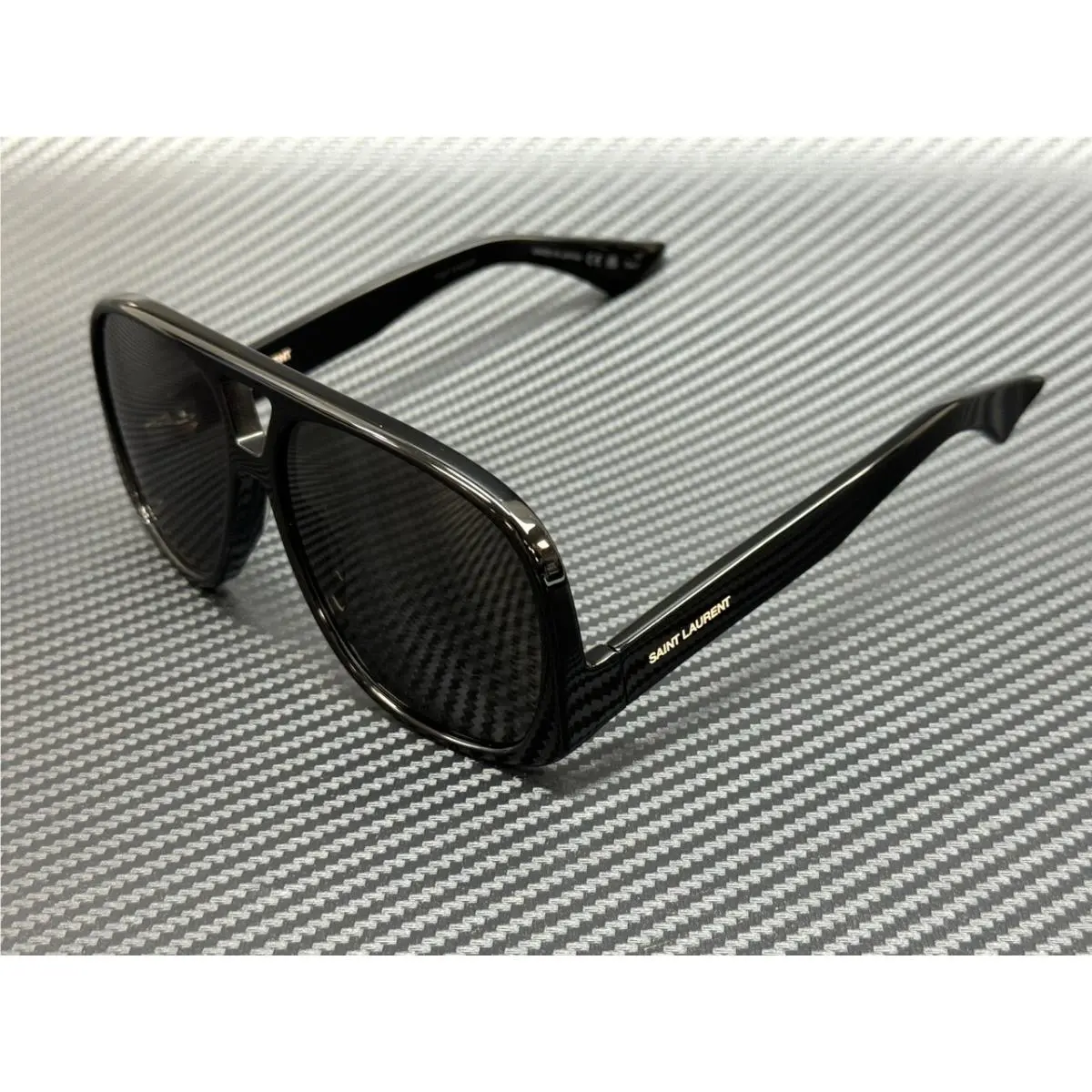 Saint Laurent SL 652 Solace 001 Black Grey Unisex 59 mm Sunglasses by Yves Saint Laurent