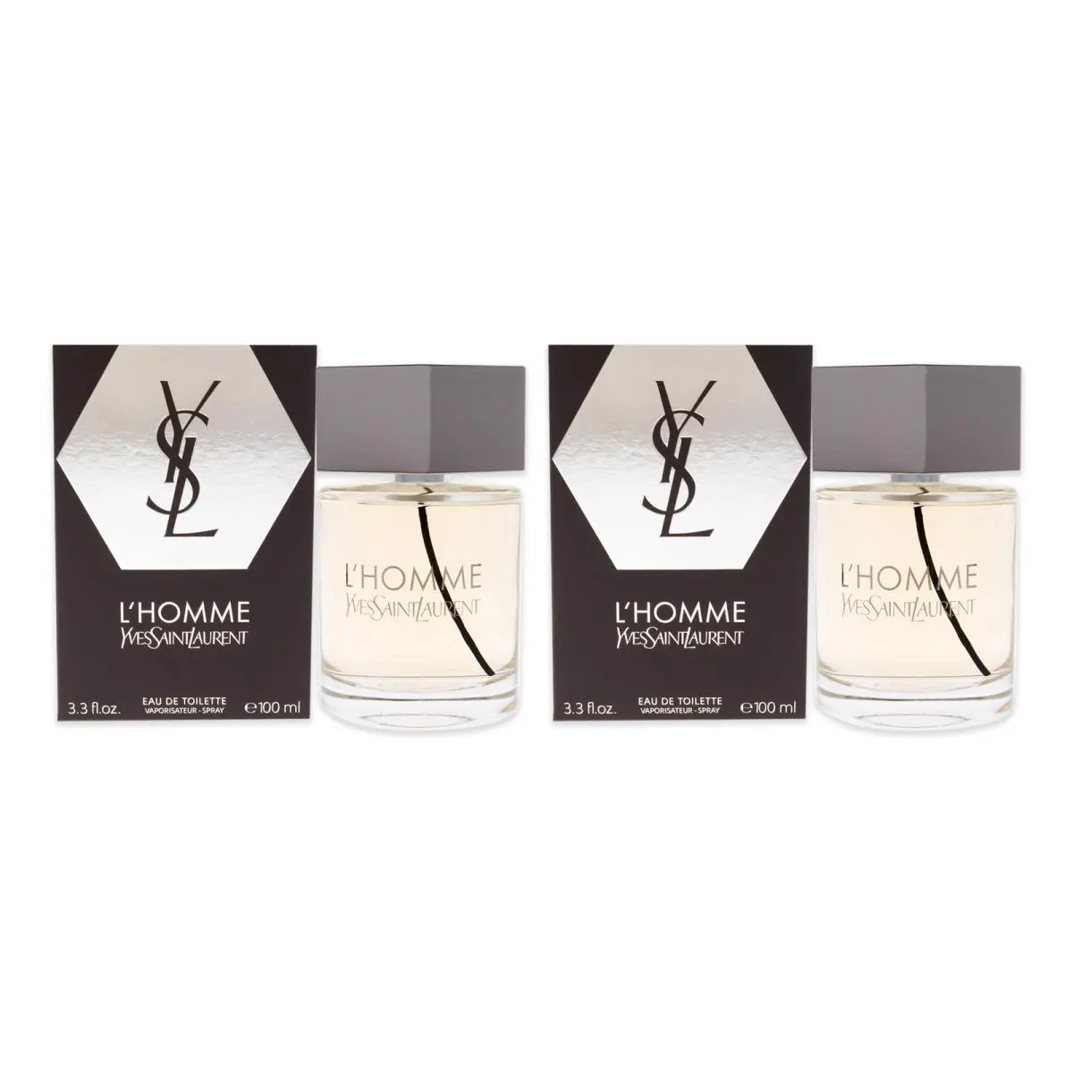 Lhomme  For Men - 3.3 oz Edt Spray - Pack of 2 by Yves Saint Laurent