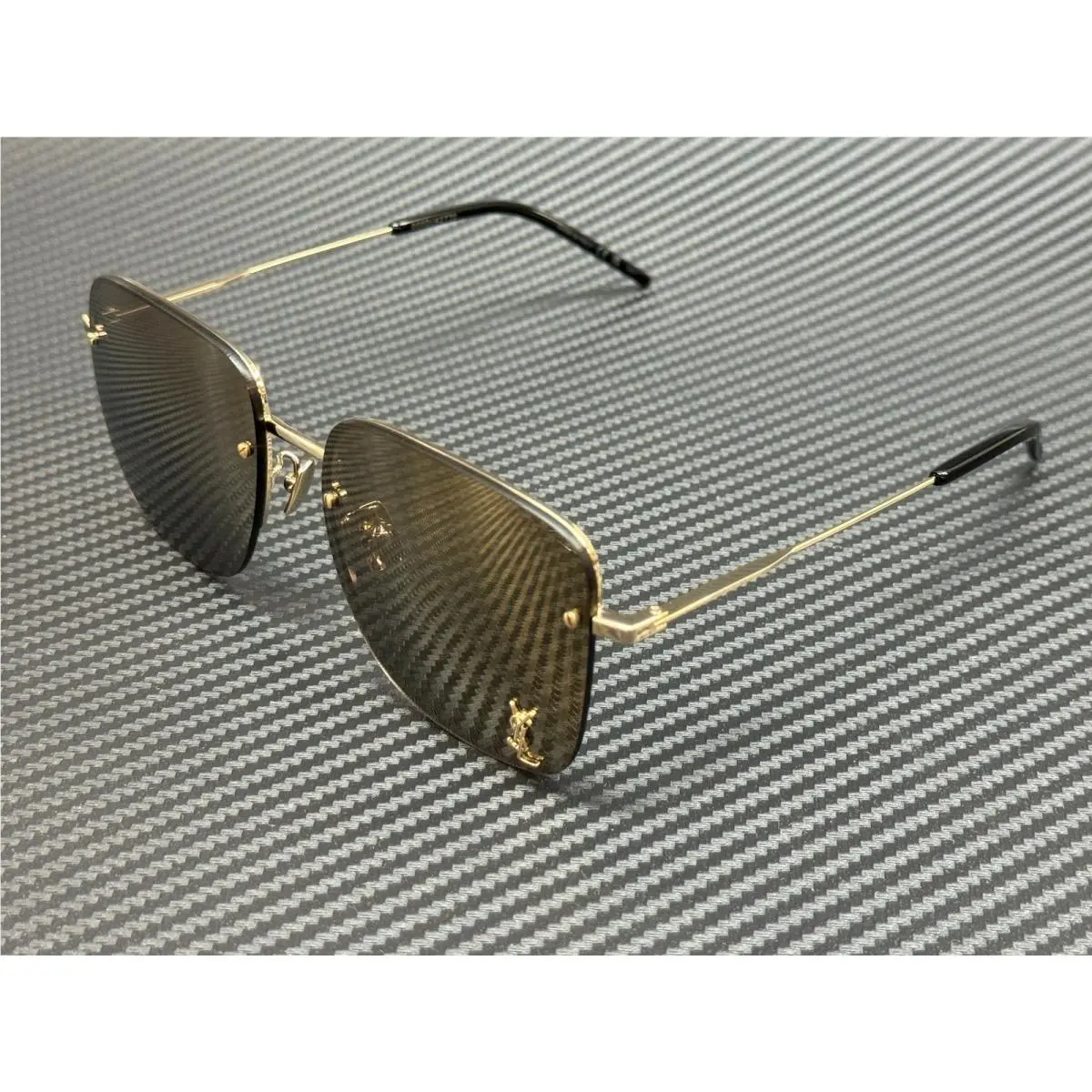 Saint Laurent SL 312 M 006 Gold Square 58 mm Women`s Sunglasses