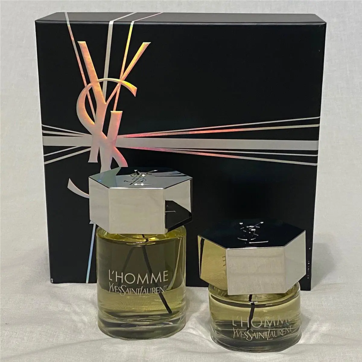 L`homme Yves Saint Laurent Ysl 3.3 Oz + 1.3 Oz Edt Eau De Toilette Spray Giftset