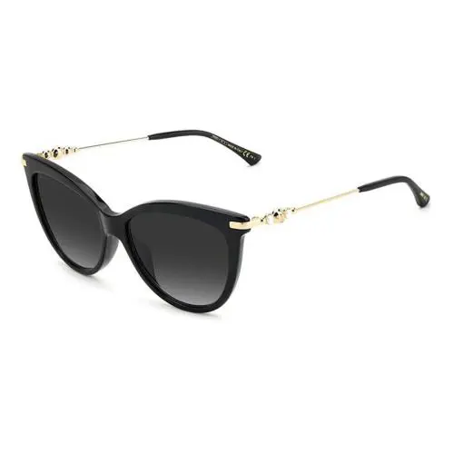 Jimmy Choo Tinsley Sunglasses Black with Grey Lenses 56-16-145 W/case Italy - Frame: Black, Lens: Grey Gradient