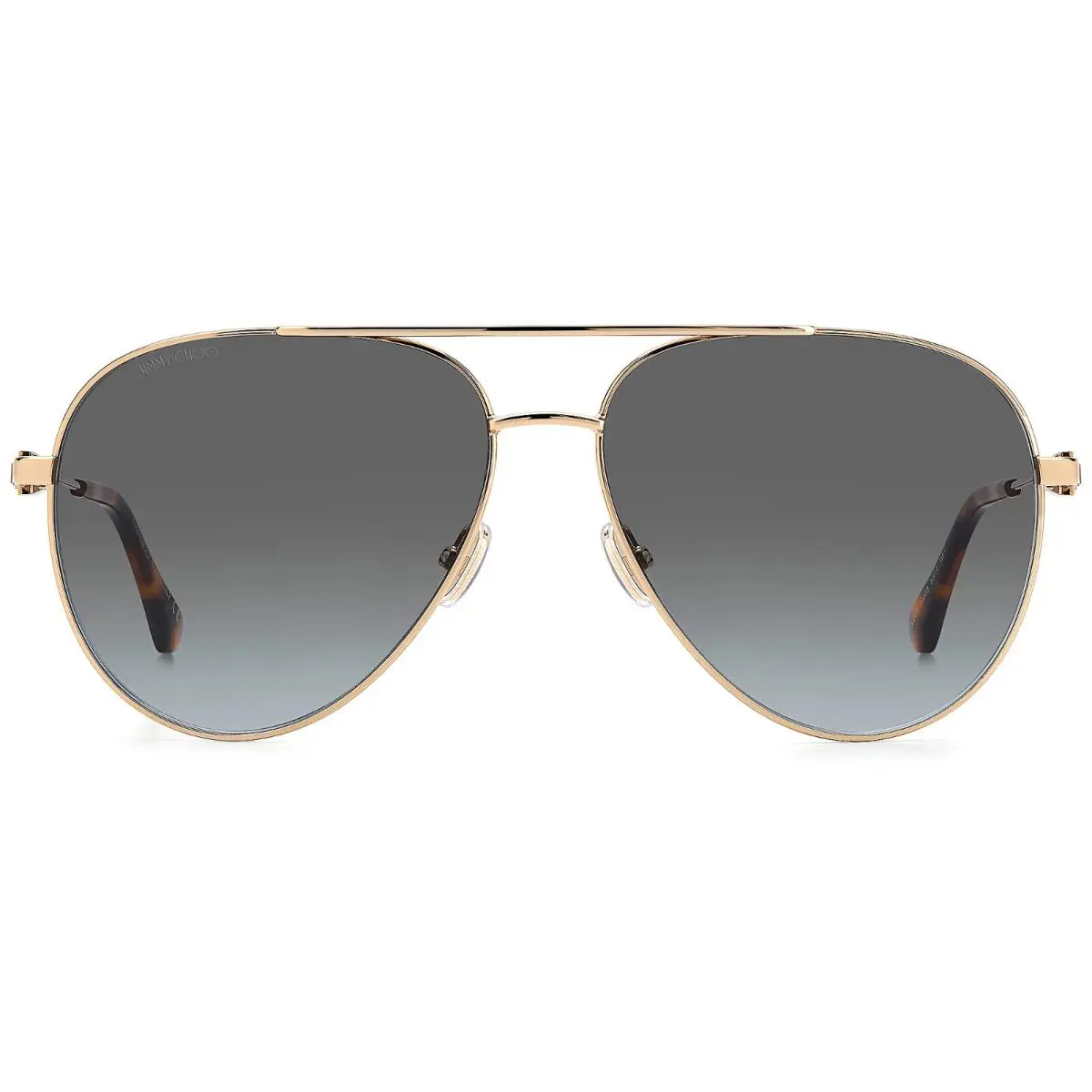 Jimmy Choo Women`s Sunglasses Olly/s Rose Gold 60-14-145 W/case Italy - Frame: Rose Gold, Lens: Grey Gradient