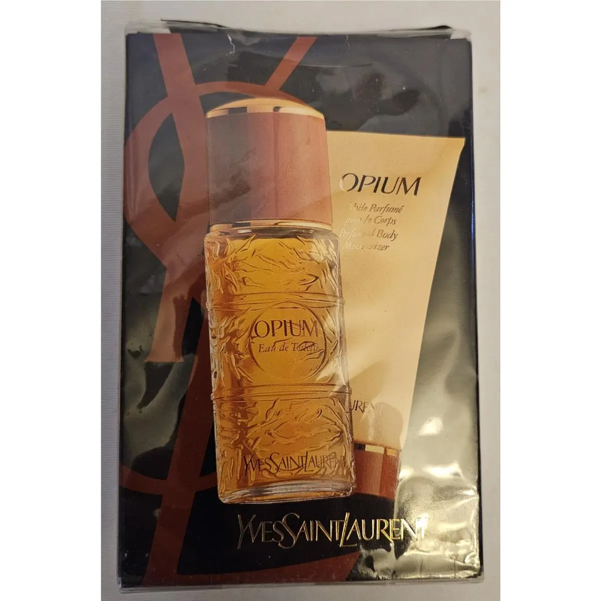 Vtg  Opium Eau De Toilette Perfume 75ml Creme 75m by Yves Saint Laurent