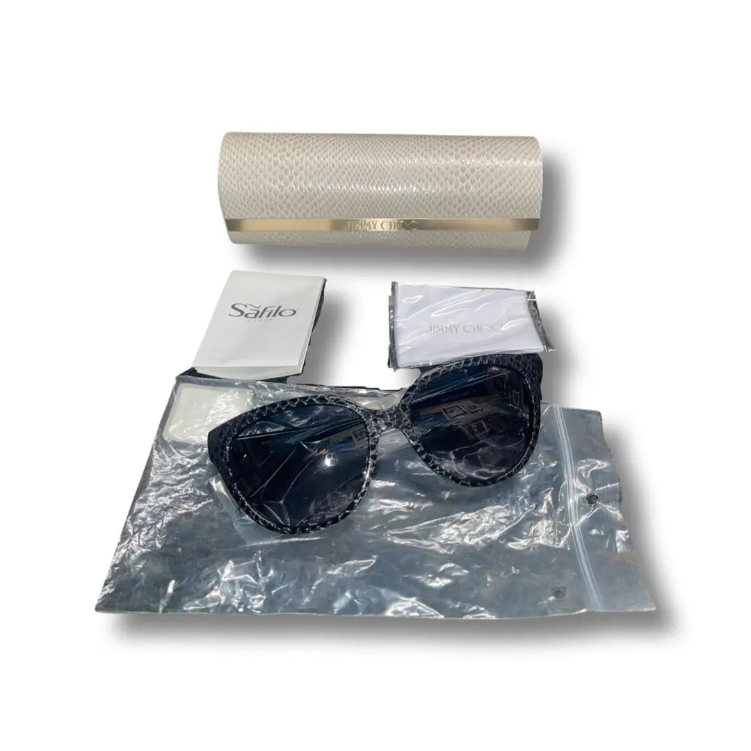 Jimmy Choo Gui Black Pythongry For Women - 56-17-140 mm Sunglasses