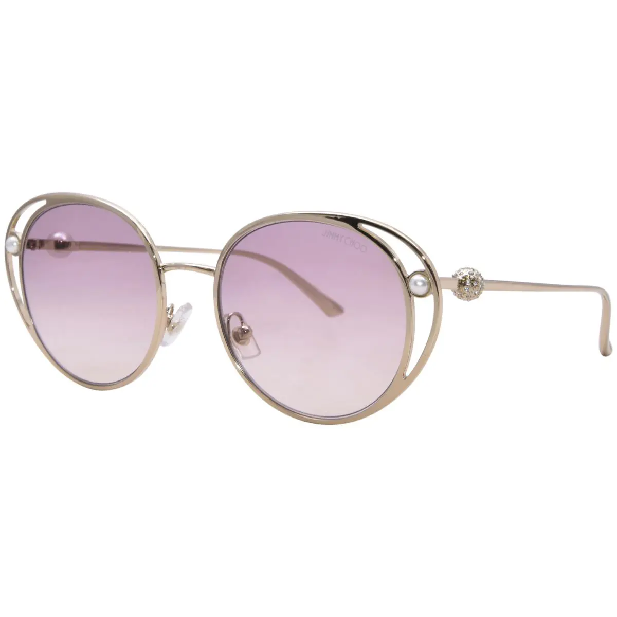 Jimmy Choo JC4003HB 300668 Sunglasses Women`s Pale Gold/brown Gradient 53mm