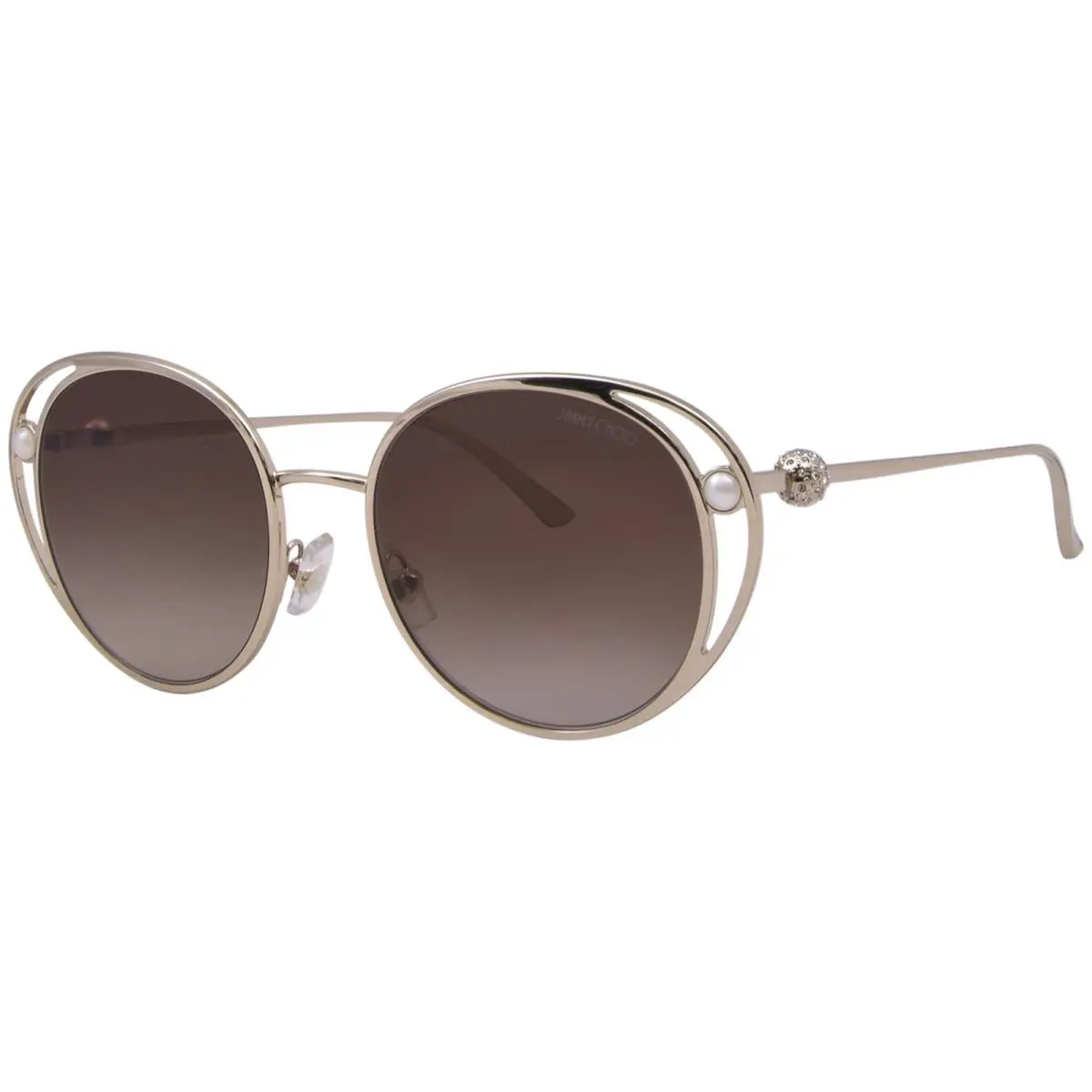 JC4003HB 300613 Sunglasses Women`s Pale Gold/brown Gradient 53mm by Jimmy Choo