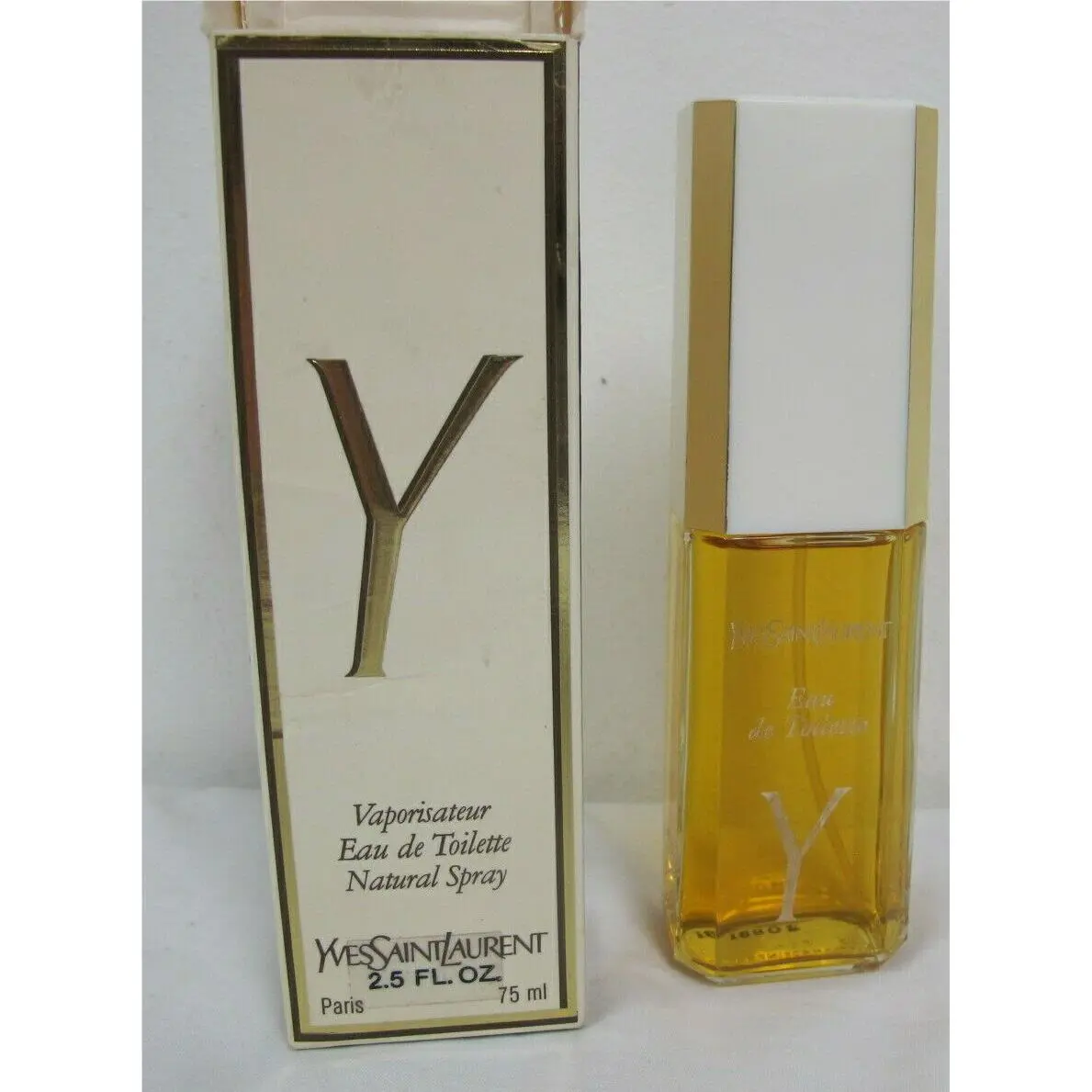 Vintage Y Yves Saint Laurent Eau DE Toilette Natural Spray 2.5