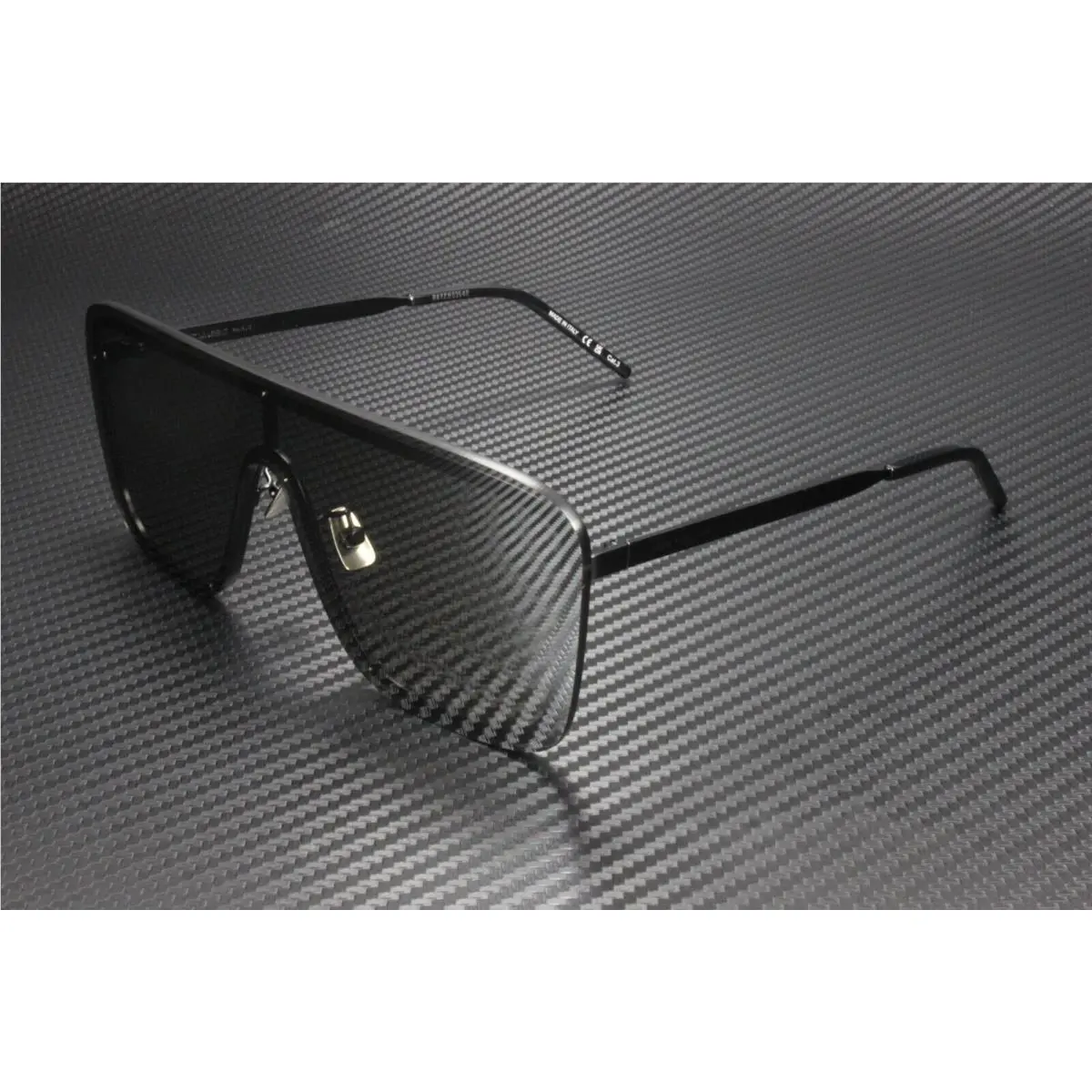 Saint Laurent SL 364 Mask 003 Silver Rectangle Unisex 99 mm Sunglasses by Yves Saint Laurent