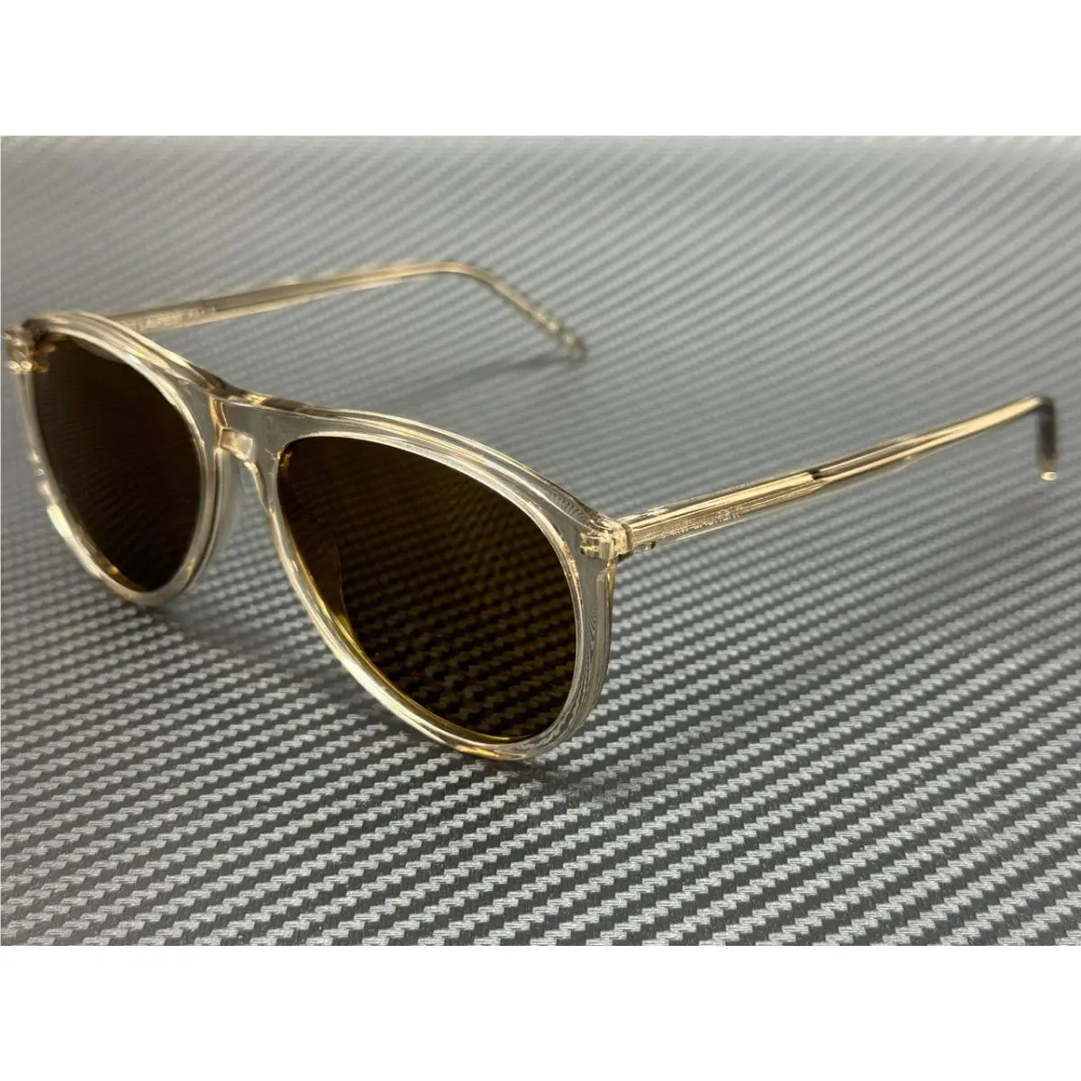 Saint Laurent SL 667 004 Beige Brown Unisex 56 mm Medium Sunglasses by Yves Saint Laurent