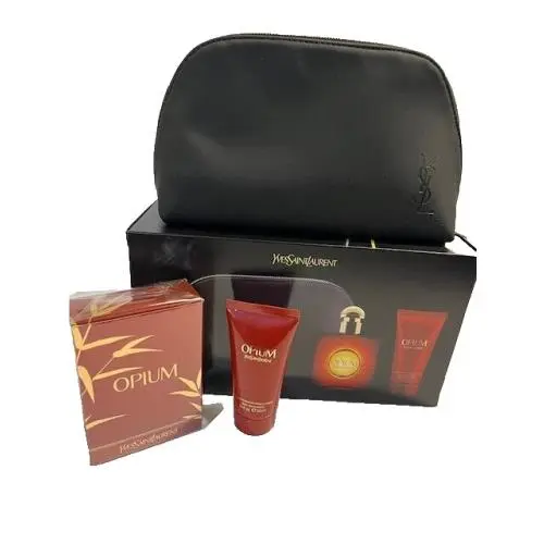 Yves Saint Laurent Opium by Ysl Gift Set For Women 3 Counts: 1.6 Floz. Edt + 1.6 Floz. 50ML.BLotion