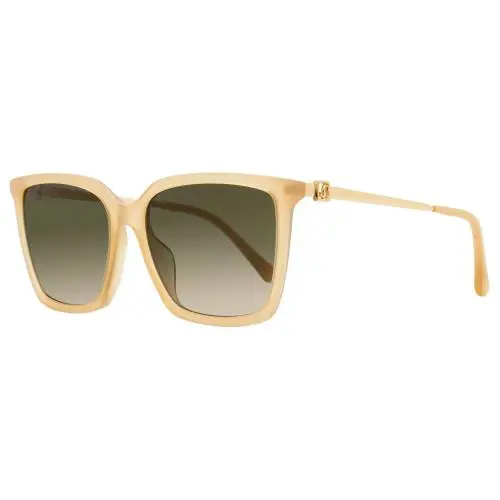 Jimmy Choo Square Sunglasses Totta /G Fwmha Nude/gold 56mm - Frame: Nude/Gold, Lens: Brown Gradient