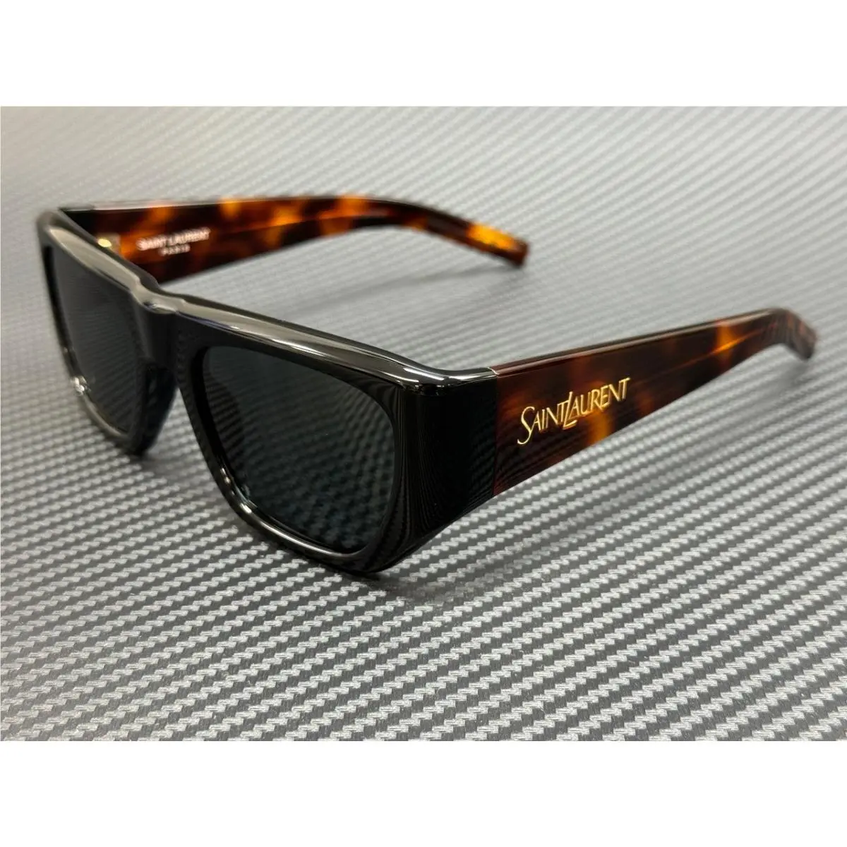 Saint Laurent SL 740 004 Black Grey Women`s 52 mm Medium Sunglasses by Yves Saint Laurent