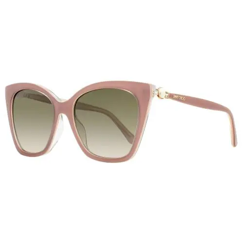 Jimmy Choo Cat Eye Sunglasses Rua /G Y9AHA 56mm - Frame: Nude, Lens: Brown Gradient