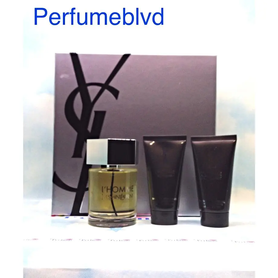 Ysl L`homme 3 Pcs Gift Set 3.3 Fl.oz 100 ML Eau DE Toilette by Yves Saint Laurent
