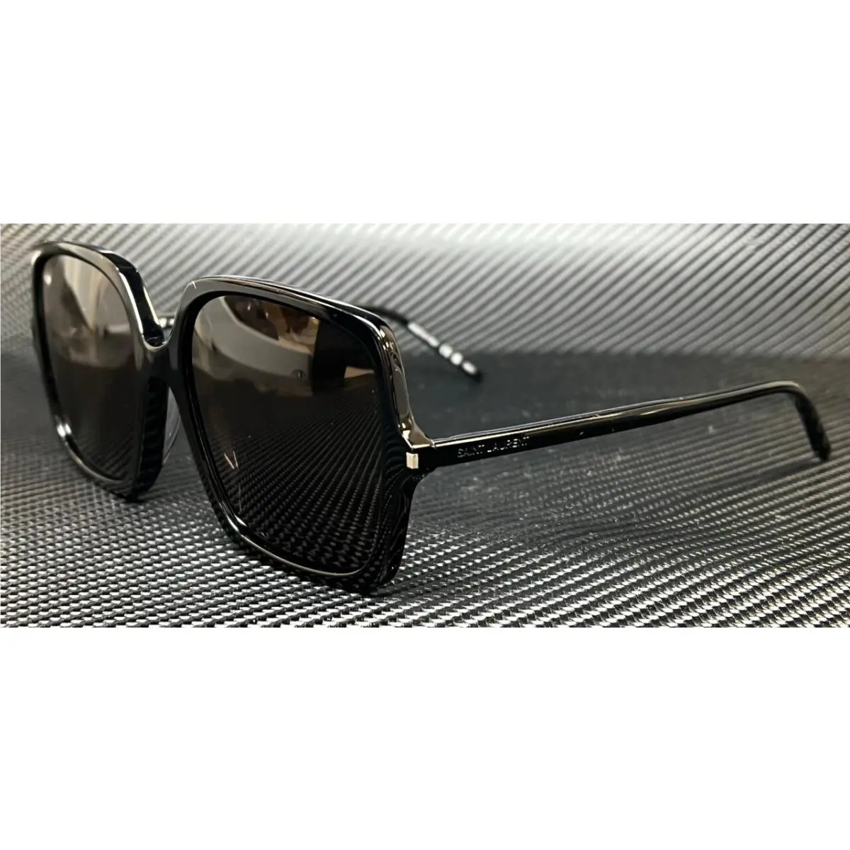 Saint Laurent SL 591 001 Black Women`s Large 57 mm Sunglasses by Yves Saint Laurent
