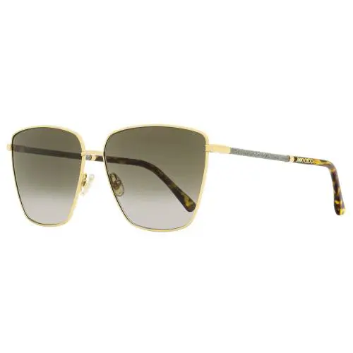Jimmy Choo Square Lavi Sunglasses 06JHA Gold/havana 60mm - Frame: Gold/Havana, Lens: Brown Gradient