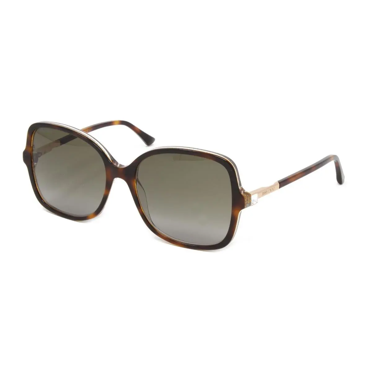 Sunglasses Women`s Square Judy/s 0T4 Havana Pink 57mm Brown Lens by Jimmy Choo