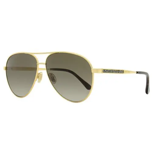 Jimmy Choo Pilot Sunglasses Jimena 06JHA Gold/havana 60mm - Frame: Gold/Havana, Lens: Brown Gradient