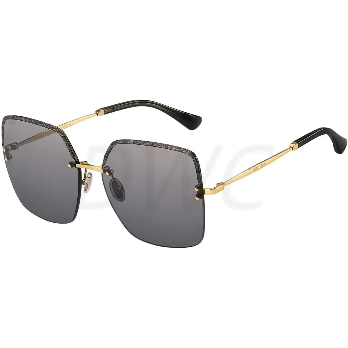 Jimmy Choo Tavi/s 02F7 Gold Grey Sunglasses