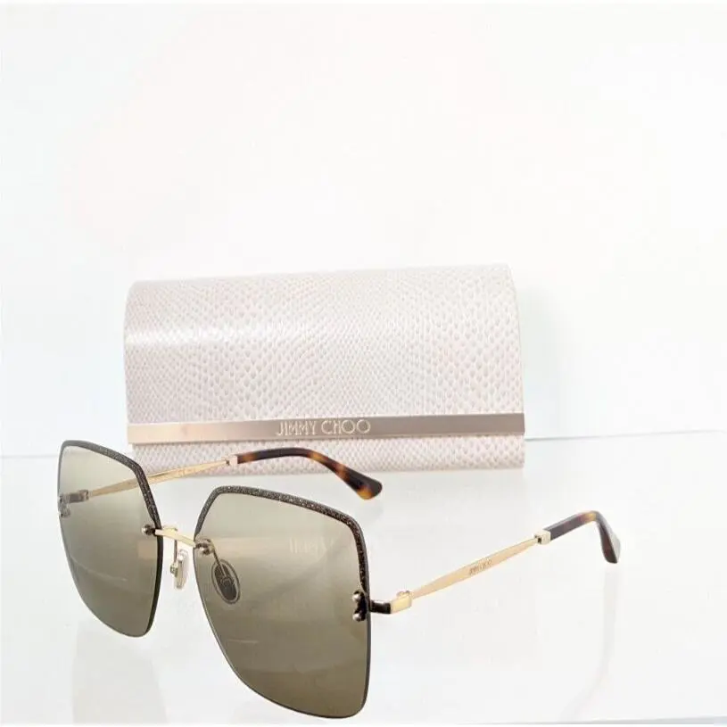 Jimmy Choo Sunglasses Tavi/s 01QHA Gold 60mm Frame Tavi