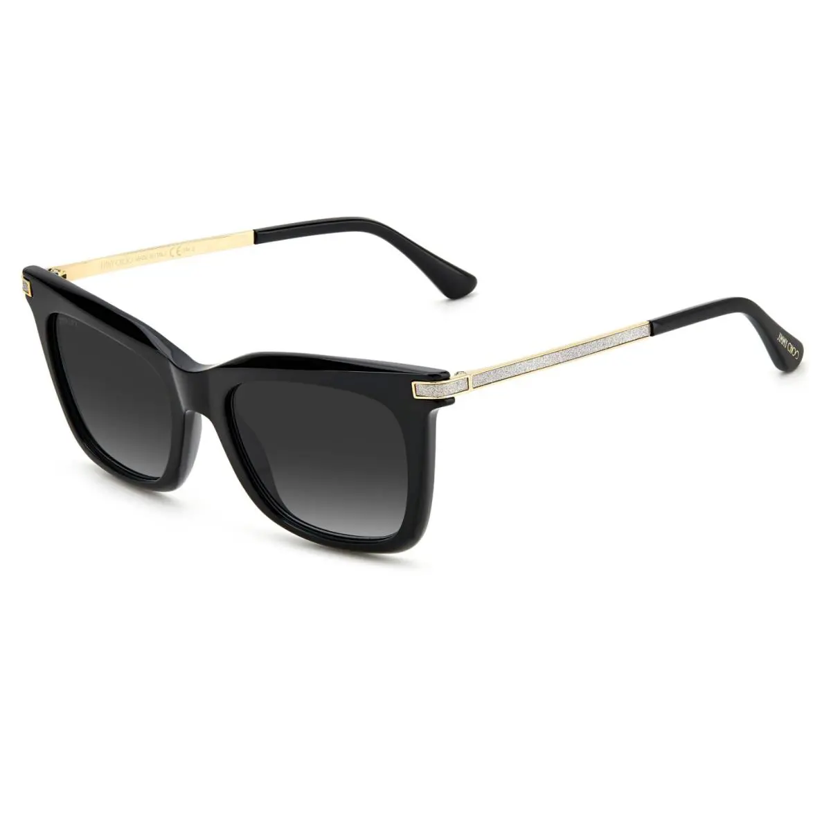 Jimmy Choo Olye/s 8079O Black Gold Gradient Sunglasses 52-19-145MM